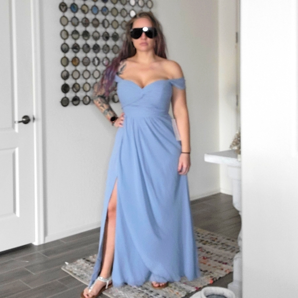 Bridesmaid Dress-Light blue